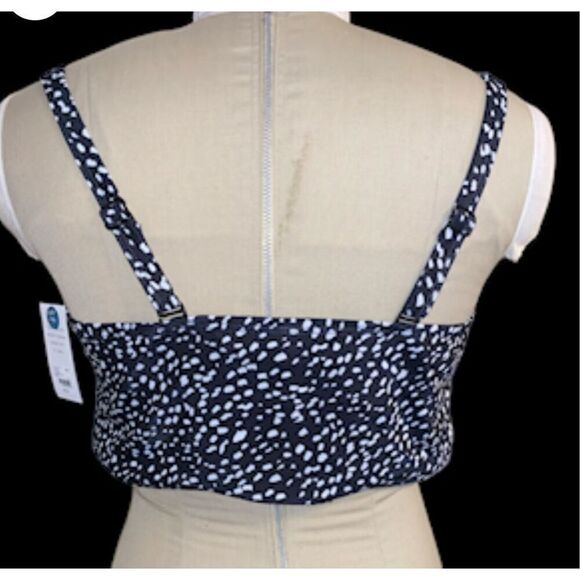NWT Cacique Swim Top Sz. 42 D Long Line Lightly Lined Balconette Plus - Picture 5 of 8